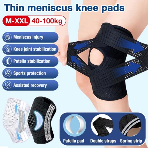 Thin meniscus knee pads