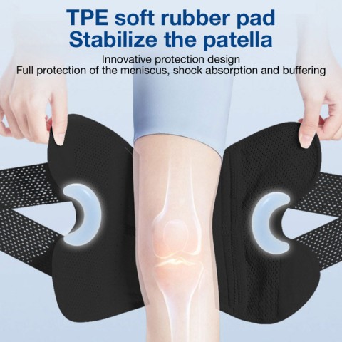 Thin meniscus knee pads