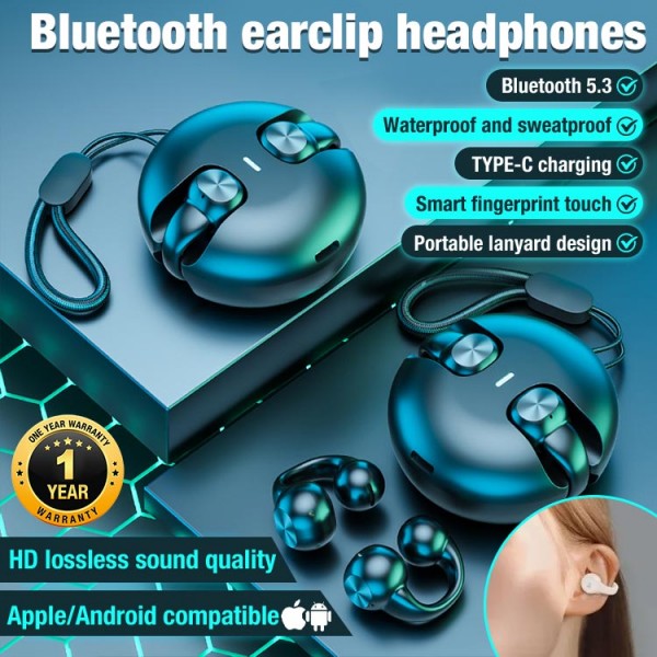 Bluetooth earclip headphones..