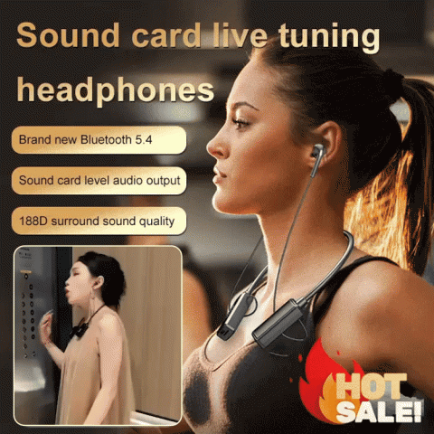 Wireless Sound Card Live Broadcasting and Audio Editing Earphones