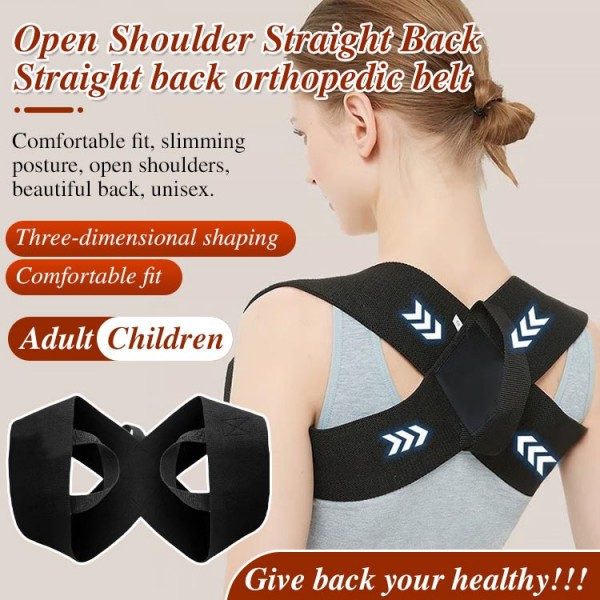 Straight back orthopedic belt..