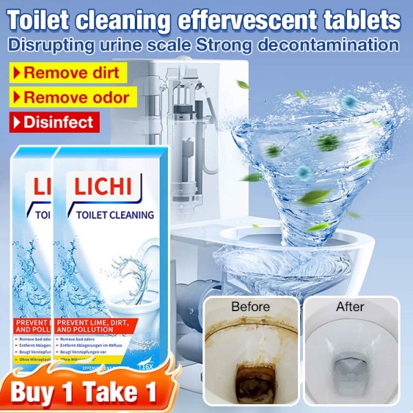 Toilet cleaning effervescent tablets..