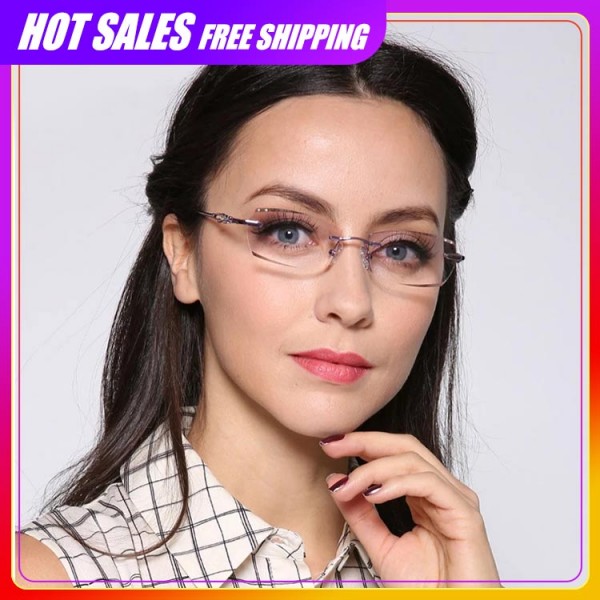 2021 fashionable diamond-cut progressive men reading glasses