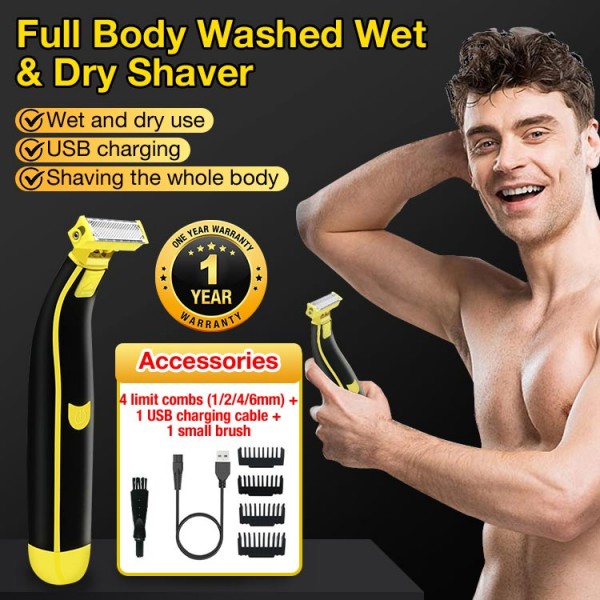 Full Body Washed Wet and Dry Shaver..