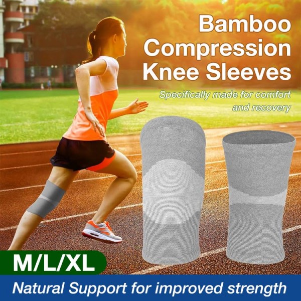 Bamboo Compression Knee Sleeves..