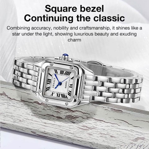 Square diamond ladies watch