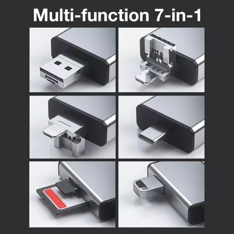 7-in-1 card reader storage box