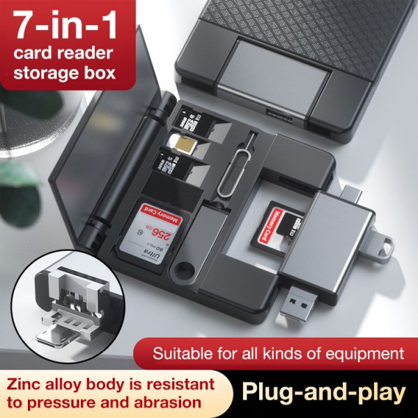 7-in-1 card reader storage box..