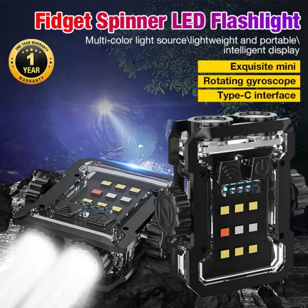 Fidget Spinner LED Flashlight..