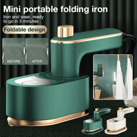 Mini portable folding iron