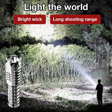 Multifunctional rechargeable flashlight