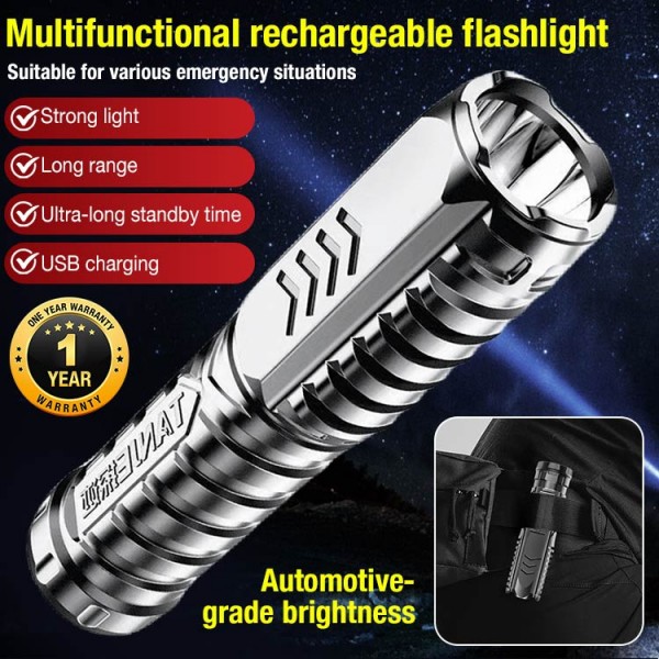 Multifunctional rechargeable flashlight..